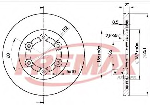 FREMAX BD-0005 Brake Disc